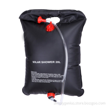 5 Gallons black hanging camp shower water heater bag